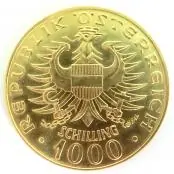 1000 Schilling Babenberger Österreich Goldmünze Nur Für Kurze Zeit