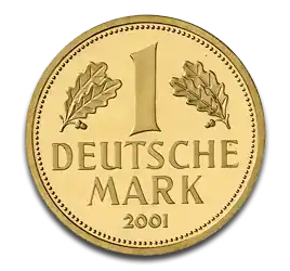1 Goldmark Goldmünze 2001 Prägestätte D Top-Qualität