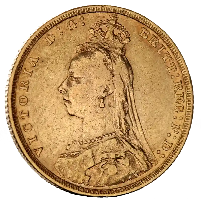 1 Pfund Sovereign Victoria Krone Goldmünze | 1887-1893 Preisknaller