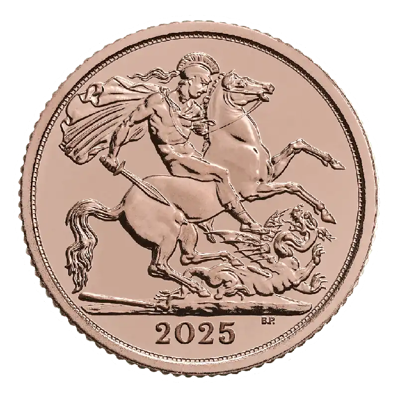 1/2 Pfund Sovereign Charles III Goldmünze 2025 Neuheit