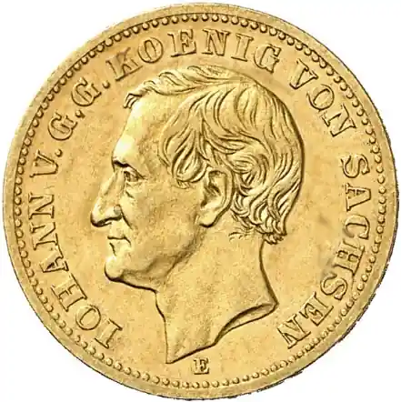 10 Mark König Johann von Sachsen Goldmünze Top-Angebot