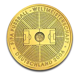 100 Euro FIFA-Weltmeisterschaft 1/2oz Goldmünze 2005 | Deutschland Hochwertig