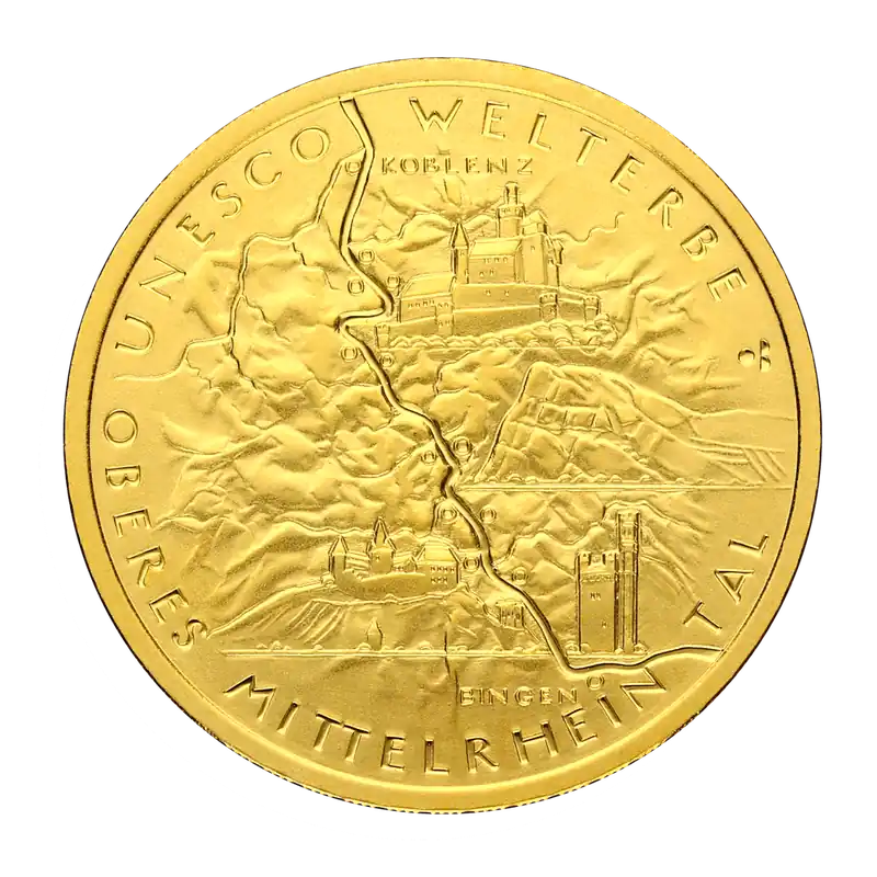 100 Euro Oberes Mittelrheintal 1/2oz Goldmünze 2015 | Deutschland Super-Preis