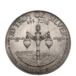 100 Jahre Elektrizität in Südafrika 20 Unzen Silbermedaille 1982 Begrenztes Angebot