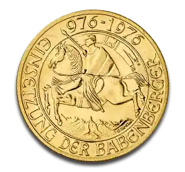 1000 Schilling Babenberger Goldmünze Österreich Preiswert