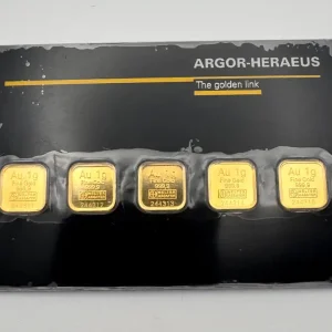 Zertifiziert 5 x 1g Tafelbarren/Combibar | versch. Hersteller