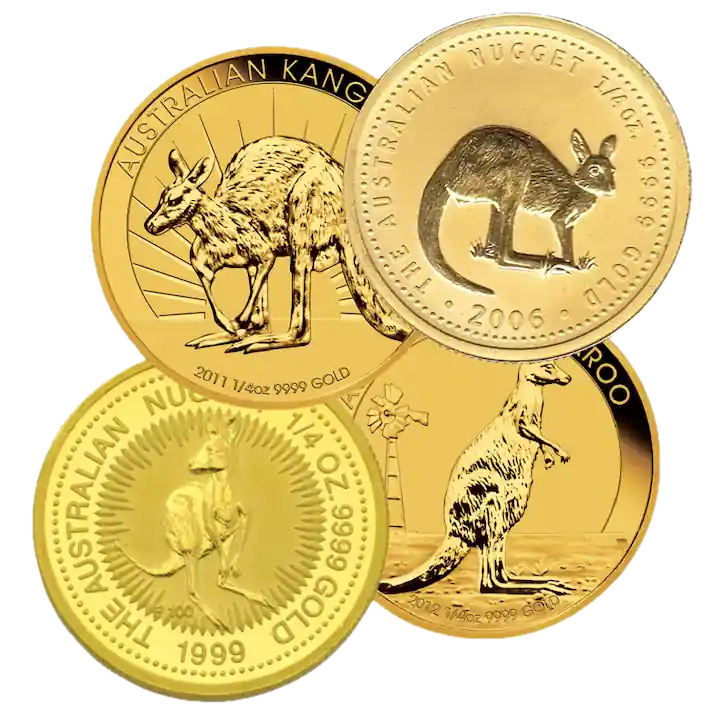 Knallerangebot Känguru / Nugget 1/4 Unze Goldmünze | verschiedene Jahre