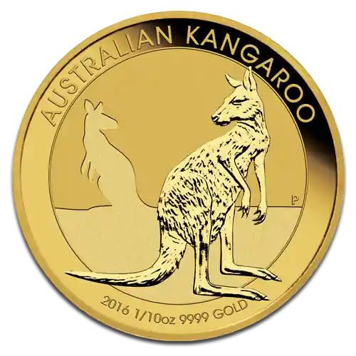 Känguru 1/10 Unze Goldmünze 2016 Im Trend