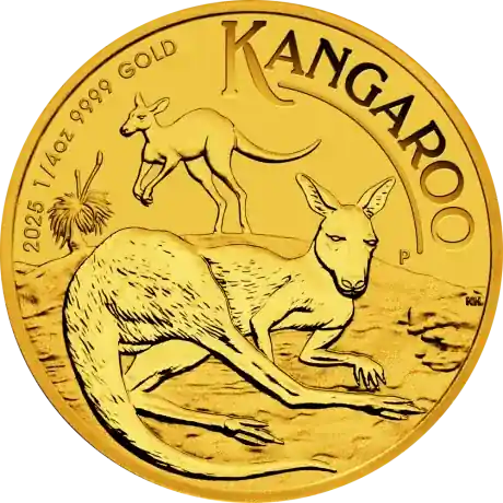 Känguru 1/4 Unze Goldmünze 2025 Versand Am Gleichen Tag