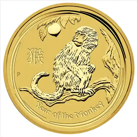 Abverkauf Lunar Affe 1/20oz Goldmünze 2016