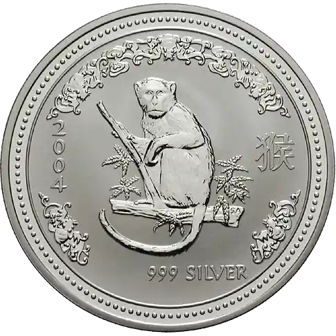 Lunar I Affe 1 Kilo Silbermünze 2004 | differenzbesteuert Neuheit