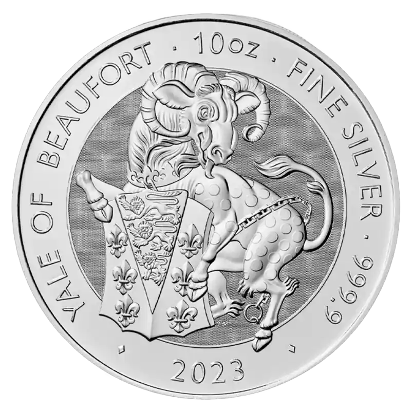 Tudor Beasts Yale of Beaufort 10 Unzen Silbermünze 2023 | differenzbesteuert Ab Werk