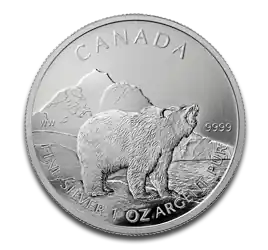 Wildlife Kanada Grizzly Bär 1 Unze Silbermünze 2011 | differenzbesteuert Sonderaktion