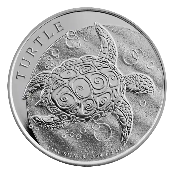 1/2 Unze Silbermünze Niue Schildkröte 2013 Großhandel