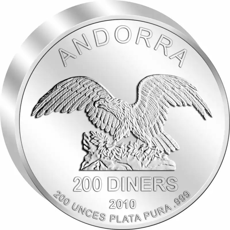 200 Unzen Silbermünze Andorra Eagle 2010 Preisknaller