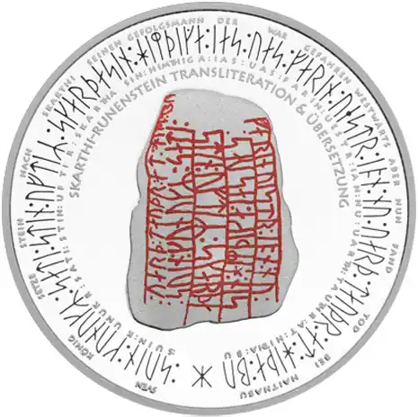 Limited Edition 1,35 Unzen Silber Bürgermünze Germania 2014 - Runen-Edition - polierte Platte