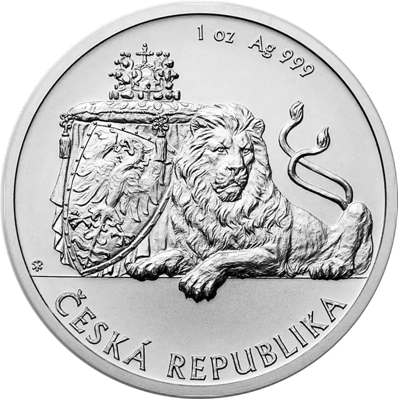 1 Unze Silbermünze Niue Tschechischer Löwe 2017 Neue Ware