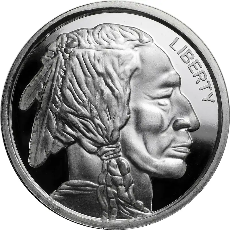 1 Unze Silber American Buffalo Round - High Relief Top-Preis