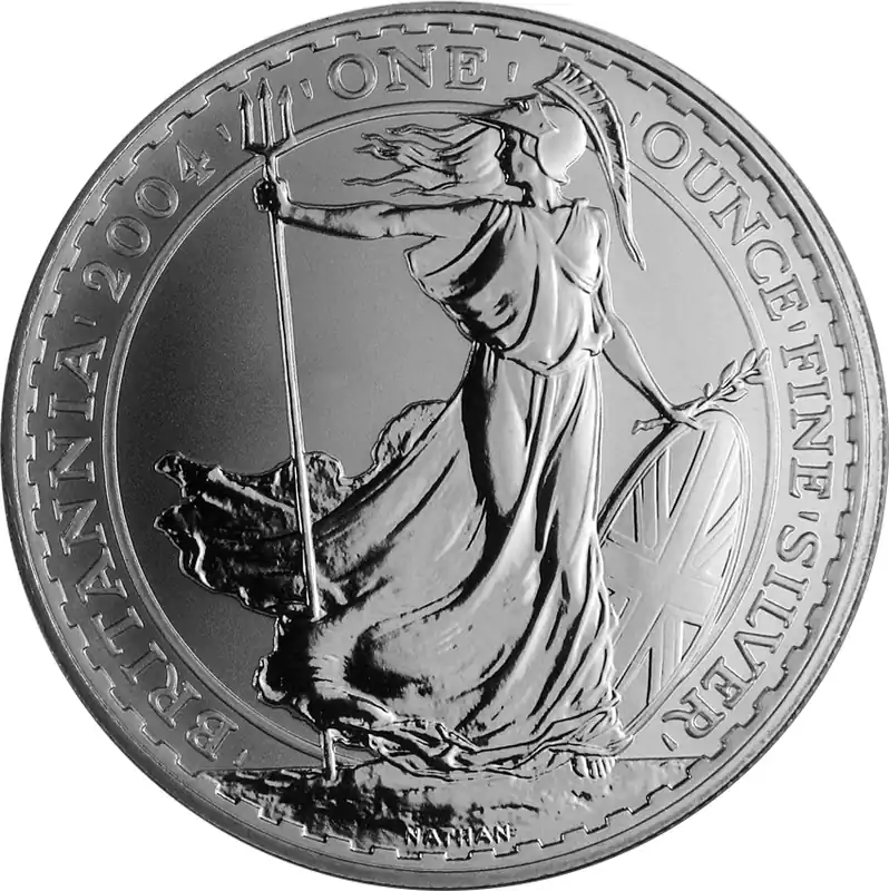 1 Unze Silbermünze Britannia 2004 Zertifiziert