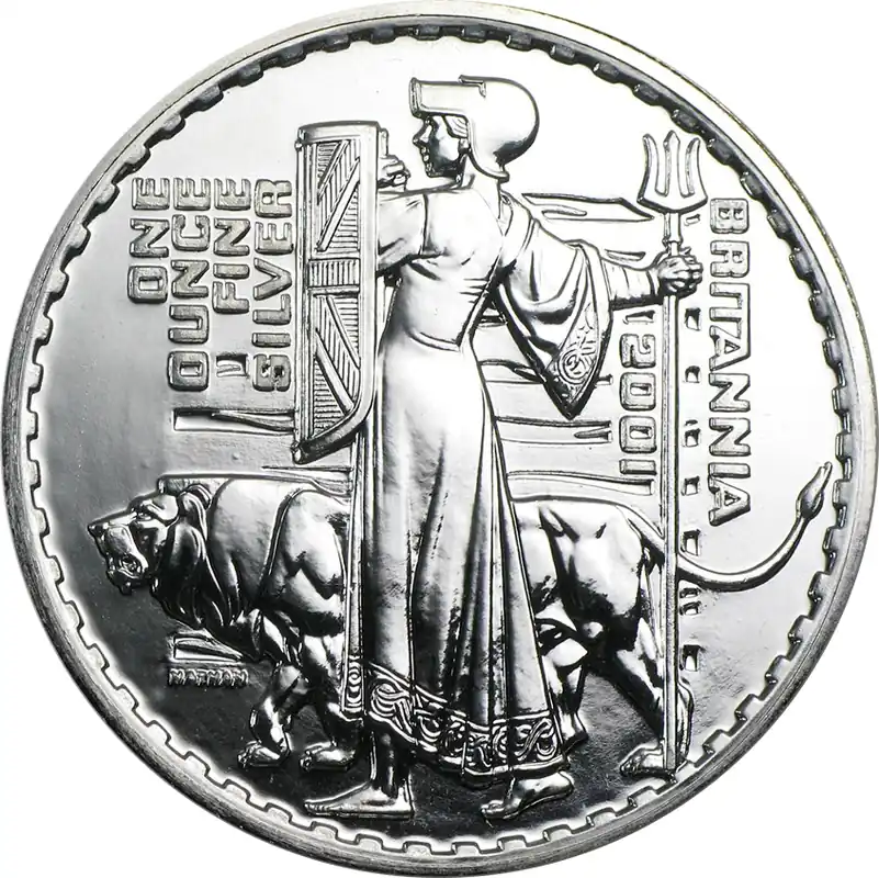 1 Unze Silbermünze Britannia 2001 Sale