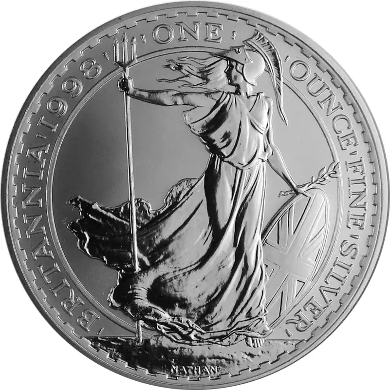 1 Unze Silbermünze Britannia 1998 Geld-Zurück-Garantie