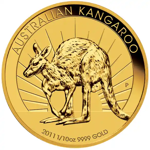 1/10 Unze Goldmünze Australien Känguru 2011 Weltweiter Versand