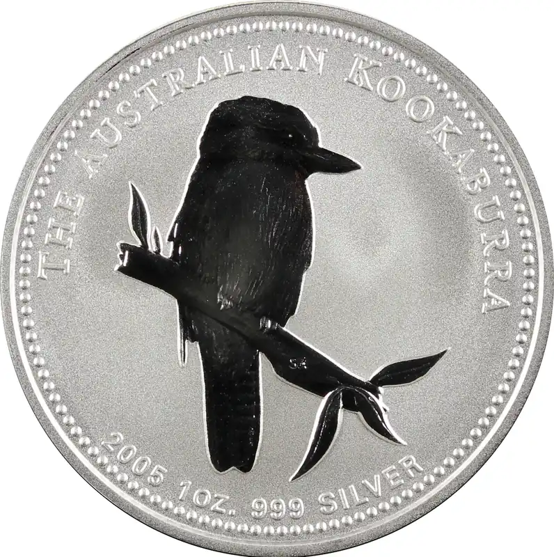 2 Unzen Silbermünze Australien Kookaburra 2005 Bestseller