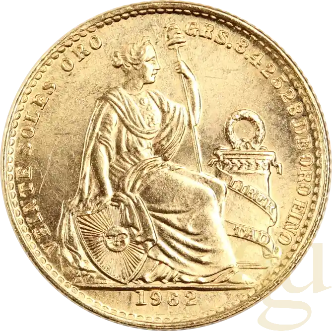 Online Kaufen 20 Soles Goldmünze Peru