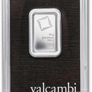 10 Gramm Platinbarren Valcambi Echt