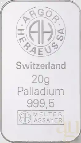 20 Gramm Palladiumbarren Expressversand