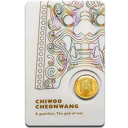 1/10 Unze Goldmünze Südkorea Chiwoo Cheonwang 2017 - Sonderpreis (rote Flecken) Neu