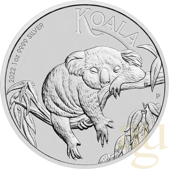Exklusiv 1 Unze Silbermünze Australien Koala 2022 - regelbesteuert