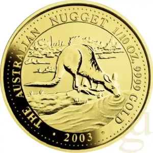 1/10 Unze Goldmünze Australien Känguru 2003 Preiswert