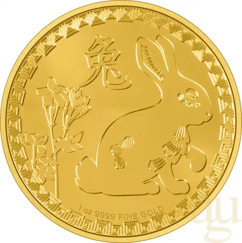 1 Unze Goldmünze Niue Lunar Hase 2023 Sale