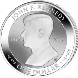 Gleich Bestellen 1 Unze Silbermünze John F. Kennedy 2017 - Reverse Proof