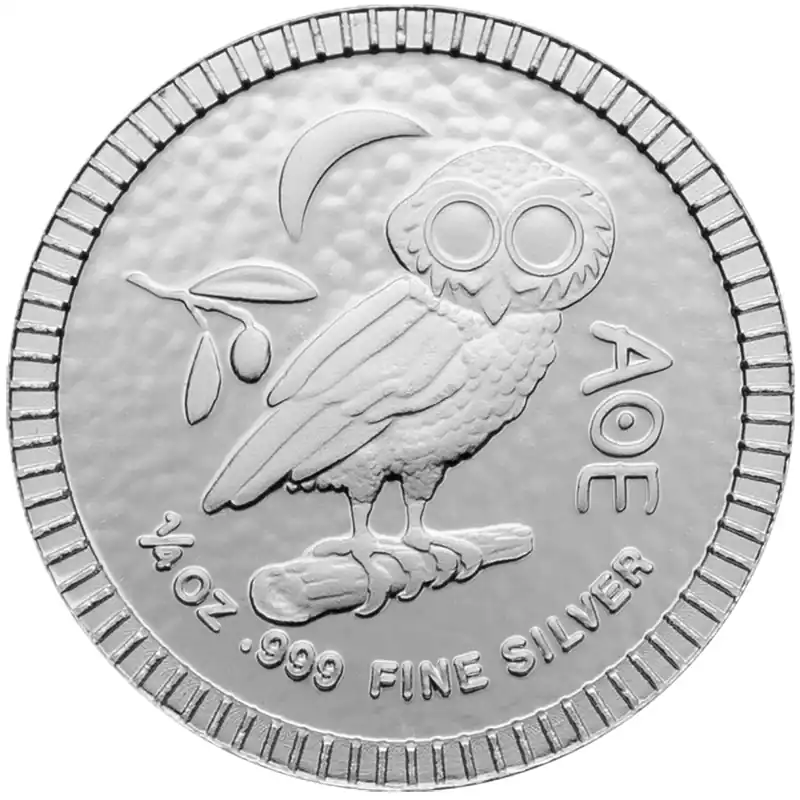 1/4 Unze Silbermünze Niue Eule von Athen 2020 Bestseller