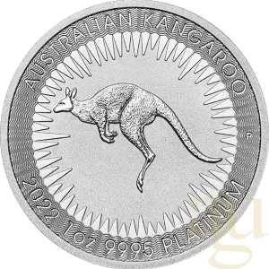 Markenware 1 Unze Platinmünze Australien Känguru 2022