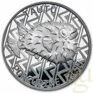 1 Unze Silbermünze Tokelau Igelfisch 2021 Billig