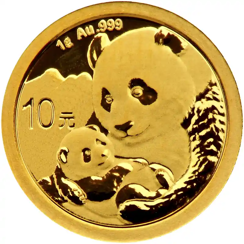 1 Gramm Goldmünze China Panda 2019 Abverkauf
