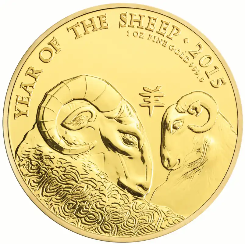 1 Unze Goldmünze Lunar UK Schaf 2015 Sofort Bestellen