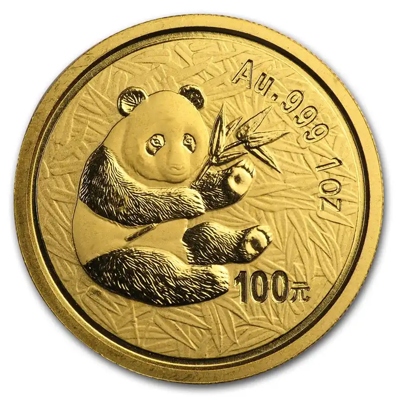 Knallerangebot 1/10 Unze Goldmünze China Panda 2000