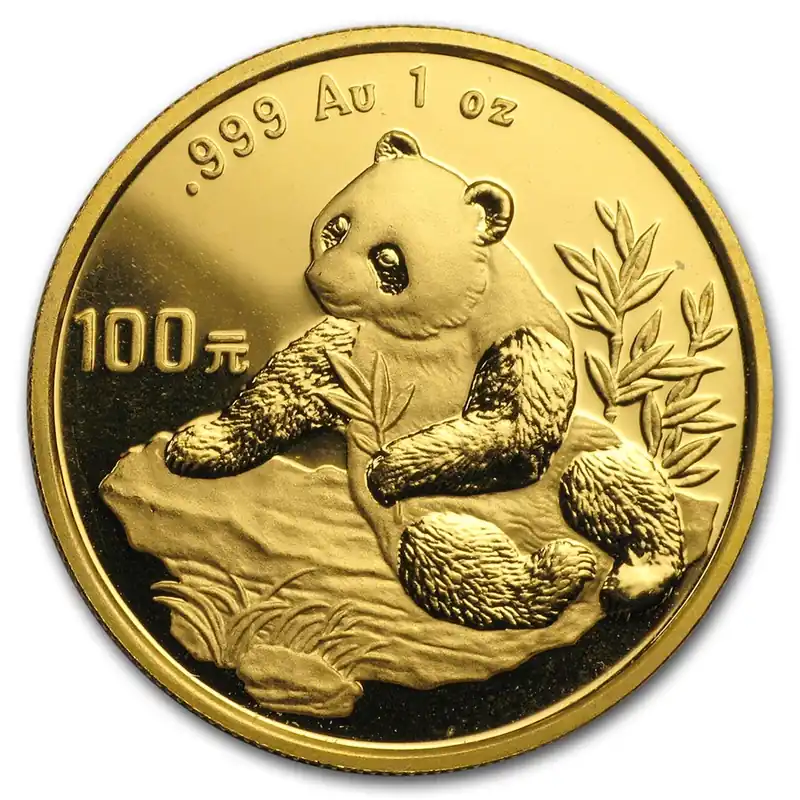 Preisreduziert 1/20 Unze Goldmünze China Panda 1998