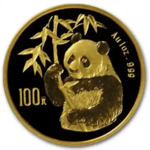 1/10 Unze Goldmünze China Panda 1995 Geld-Zurück-Garantie
