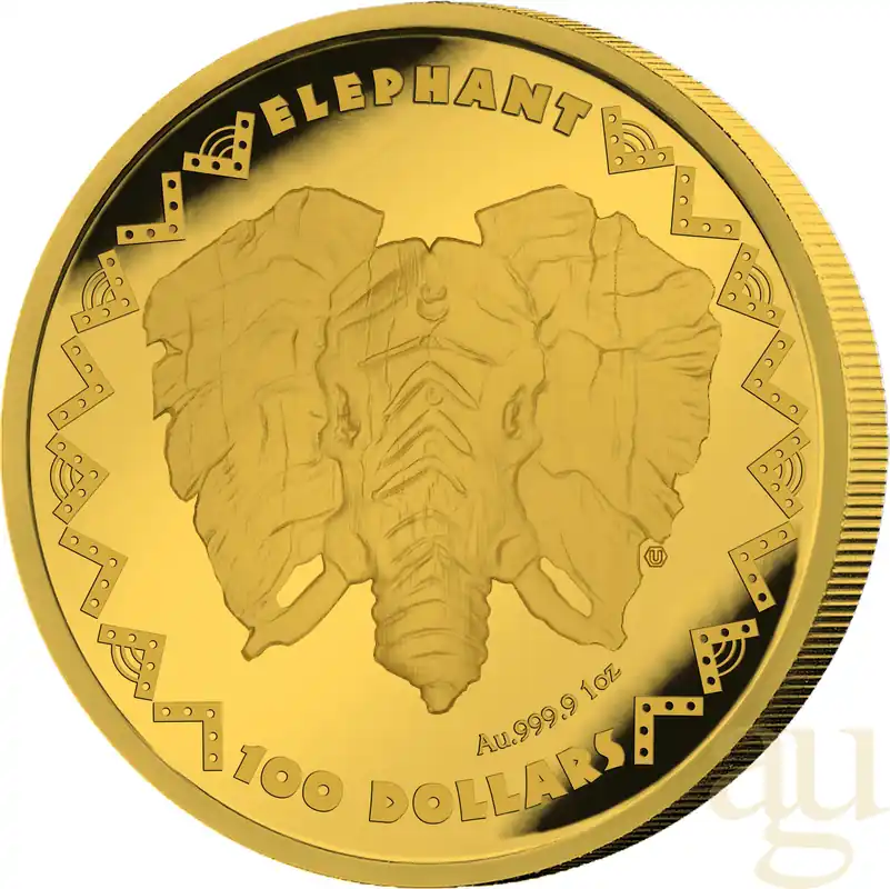Begrenztes Angebot 1 Unze Goldmünze Sierra Leone Big Five - Elefant 2023