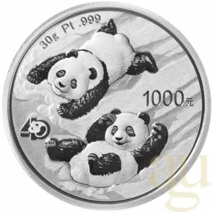 Markenware 30 Gramm Platinmünze China Panda 2022