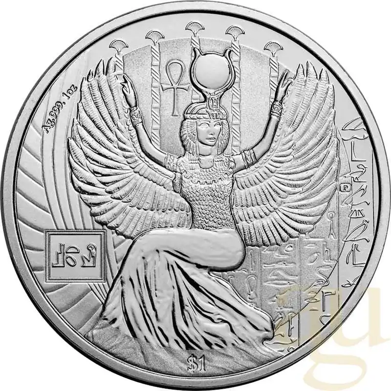 1 Unze Silbermünze Sierra Leone Ägyptische Götter - Isis 2023 Neu Im Sortiment