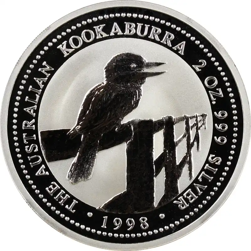 2 Unzen Silbermünze Australien Kookaburra 1998 Bestpreis