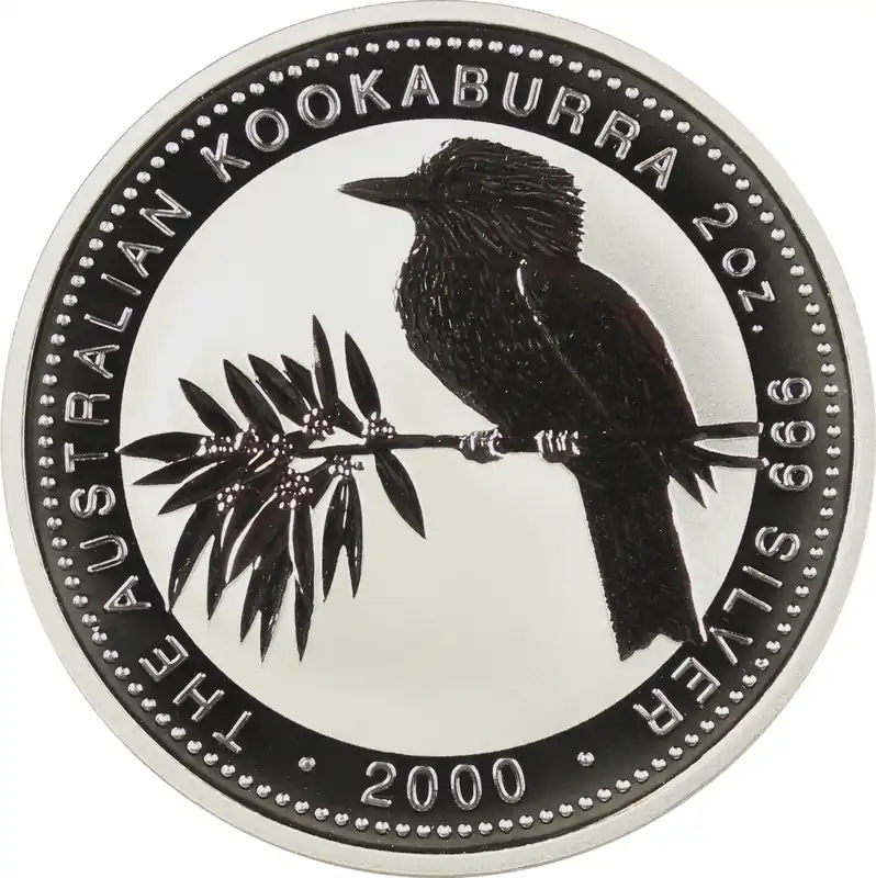 Nur Heute 2 Unzen Silbermünze Australien Kookaburra 2000
