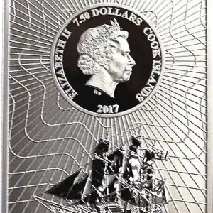 Weltweiter Versand 250 Gramm Silber Cook Islands Münzbarren 2017