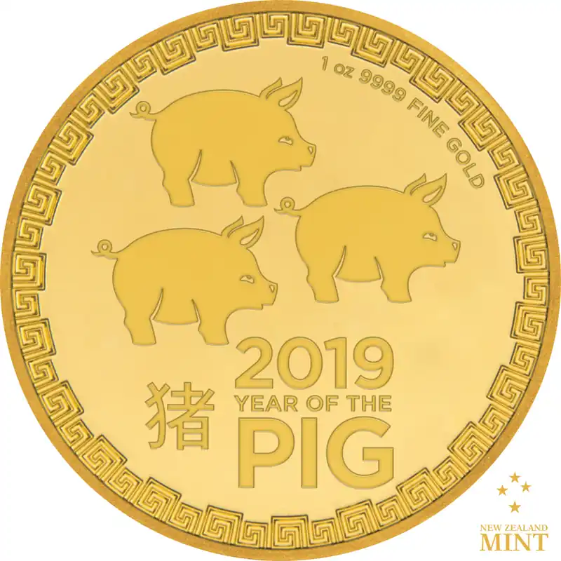 Top-Angebot 1 Unze Goldmünze Niue Schwein 2019